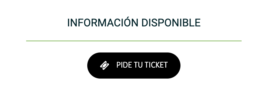 Botón Pide tu ticket en la sección Información disponible del portal de la API de Mercado Público